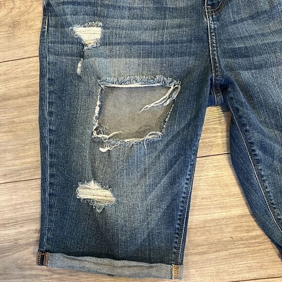 Women’s Soho New York jeans Plus size 20 denim distressed ripped Bermuda shorts - Picture 5 of 9